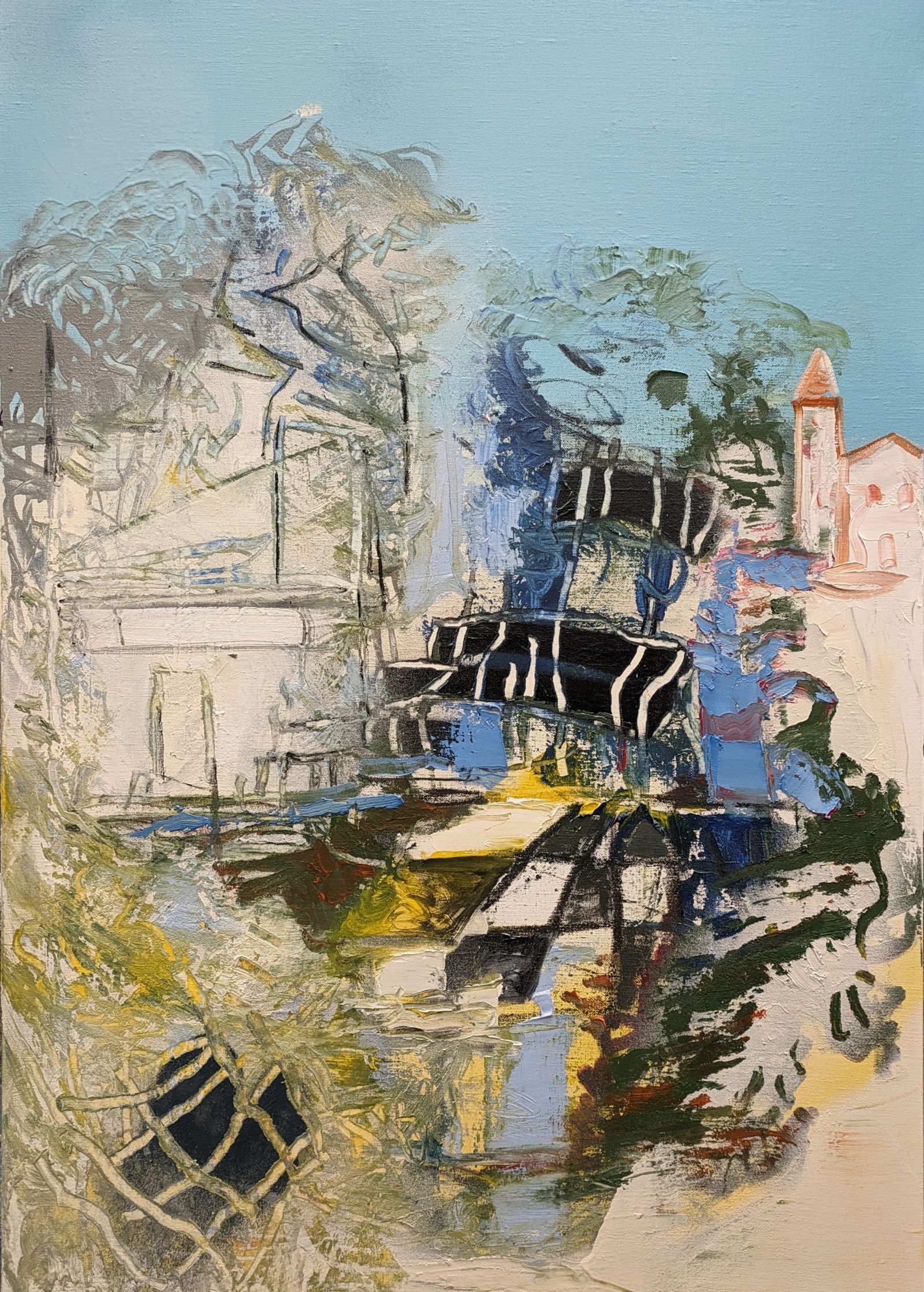 GASIOROWSKI-Nicolas-Les restes en méditerranée (100x70cm) Huile sur toile – 2024