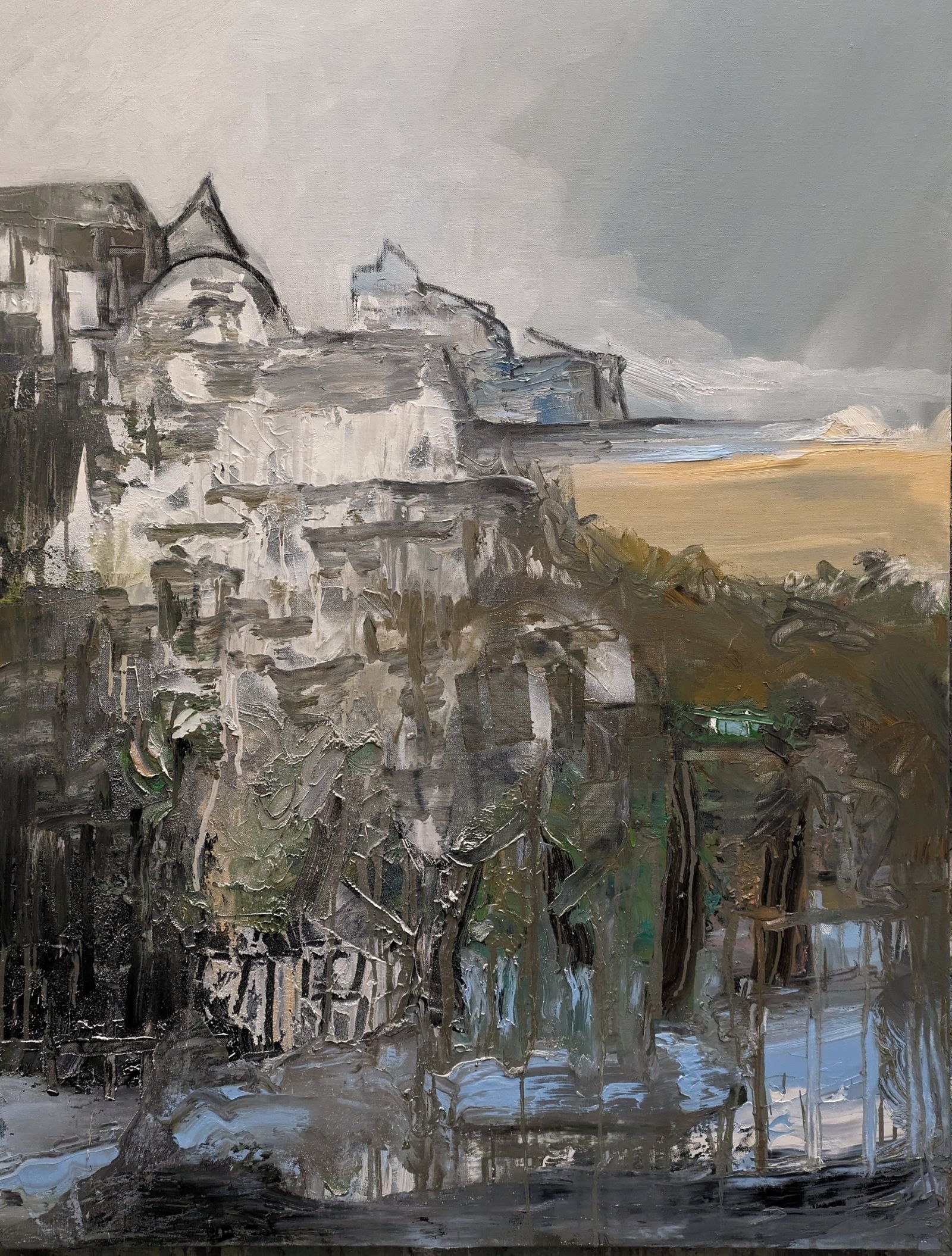 GASIOROWSKI-Nicolas-Mes villages inventés 1 (116x89cm) Huile sur toile 2024