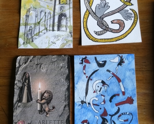 Prem!éres cartes mail art 2026